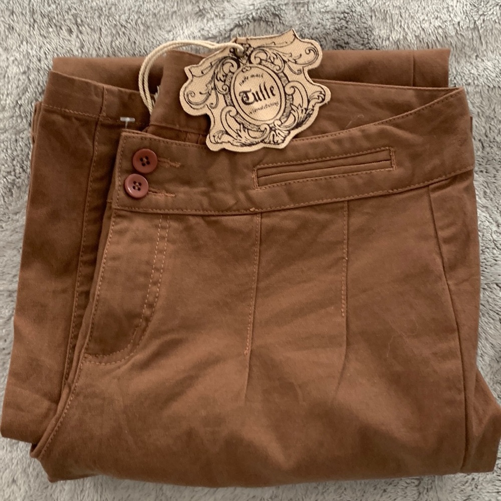 Anthropologie Tulle trouser pants
